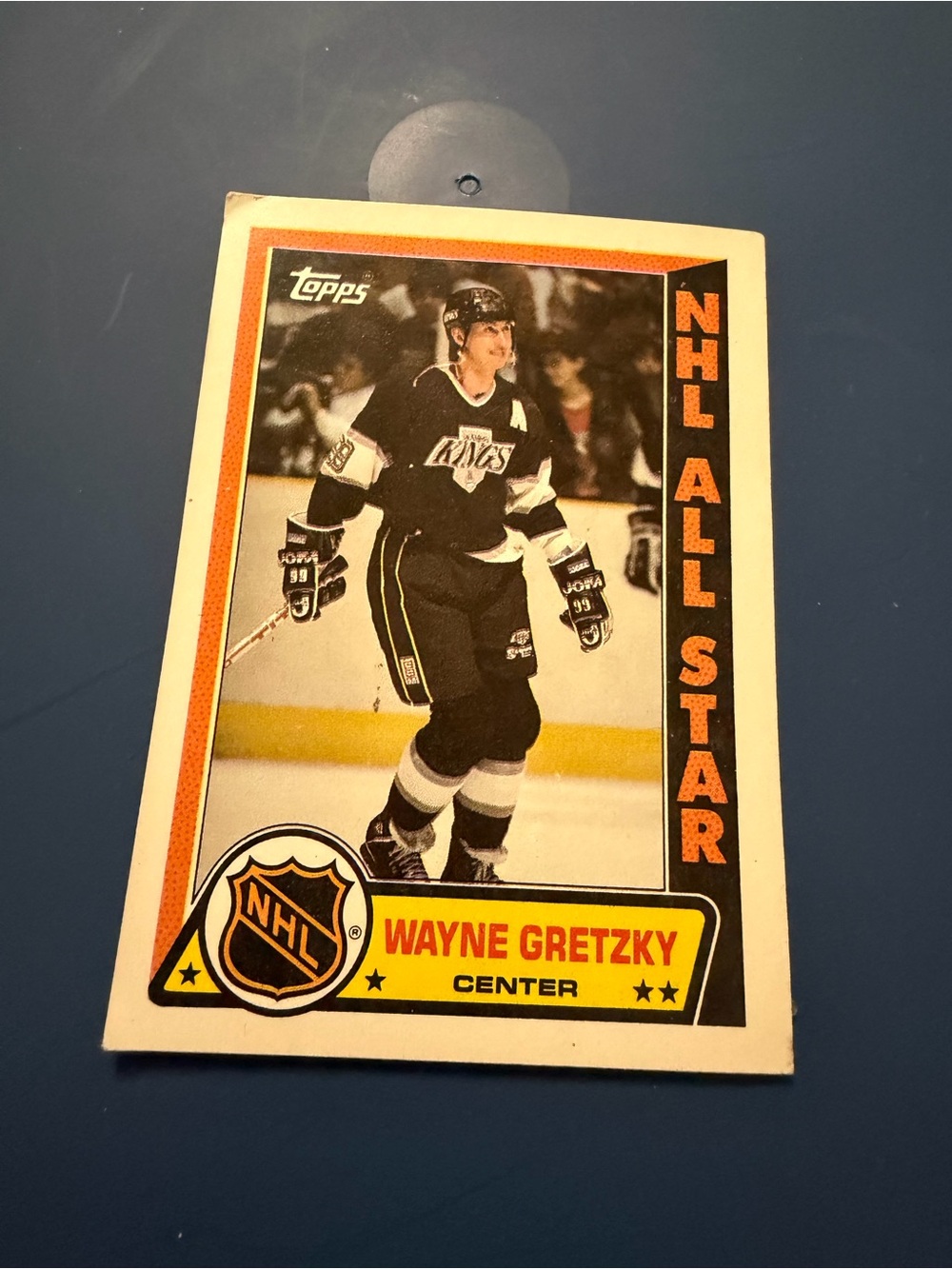 Topps Wayne Gretzky NHL All Star Card - Black, Orange & Yellow